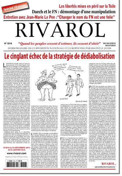 Rivarol n°3216 version numérique (PDF)