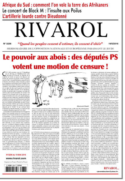 Rivarol n°3236 version numérique (PDF)