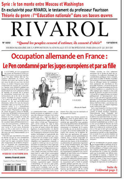 Rivarol n°3252 version numérique (PDF)