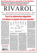 Rivarol n°3254 du 20/10/2016 (Papier)