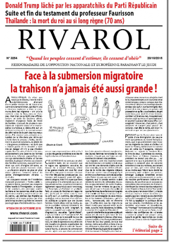 Rivarol n°3254 du 20/10/2016 (Papier)
