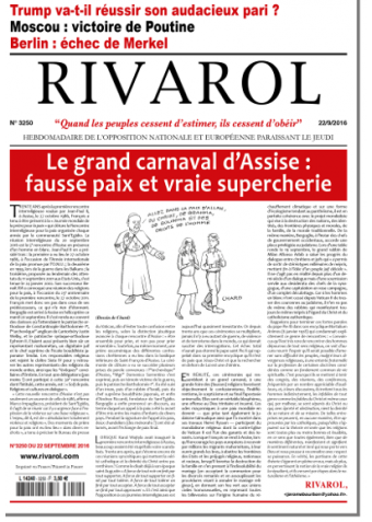 Rivarol n°3250 du 22/9/2016 (Papier)