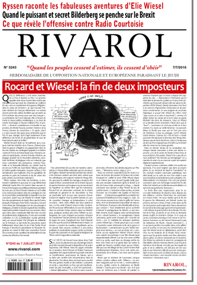 Rivarol n°3243 du 7/7/2016 (Papier)