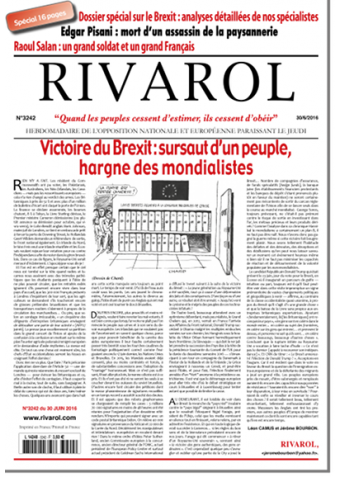 Rivarol n°3242 du 30/6/2016 (Papier)