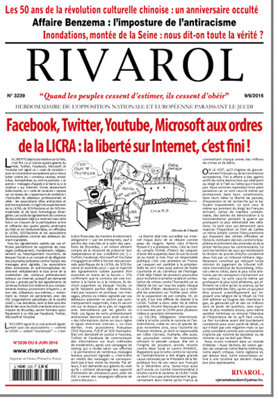 Rivarol n°3239 du 9/6/2016 (Papier)