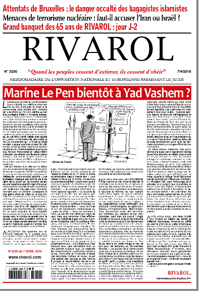Rivarol n°3230 du 7/4/2016 (Papier)