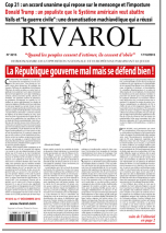 Rivarol n°3215 du 17/12/2015 (Papier)