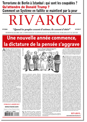 Rivarol n°3264 du 5/1/2017 (Papier)