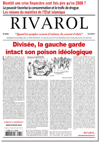 Rivarol n°3265 du 12/1/2017 (Papier)