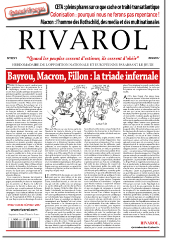 Rivarol n°3271 du 23/2/2017 (Papier)