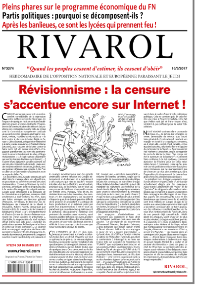 Rivarol n°3274 version numérique (PDF)