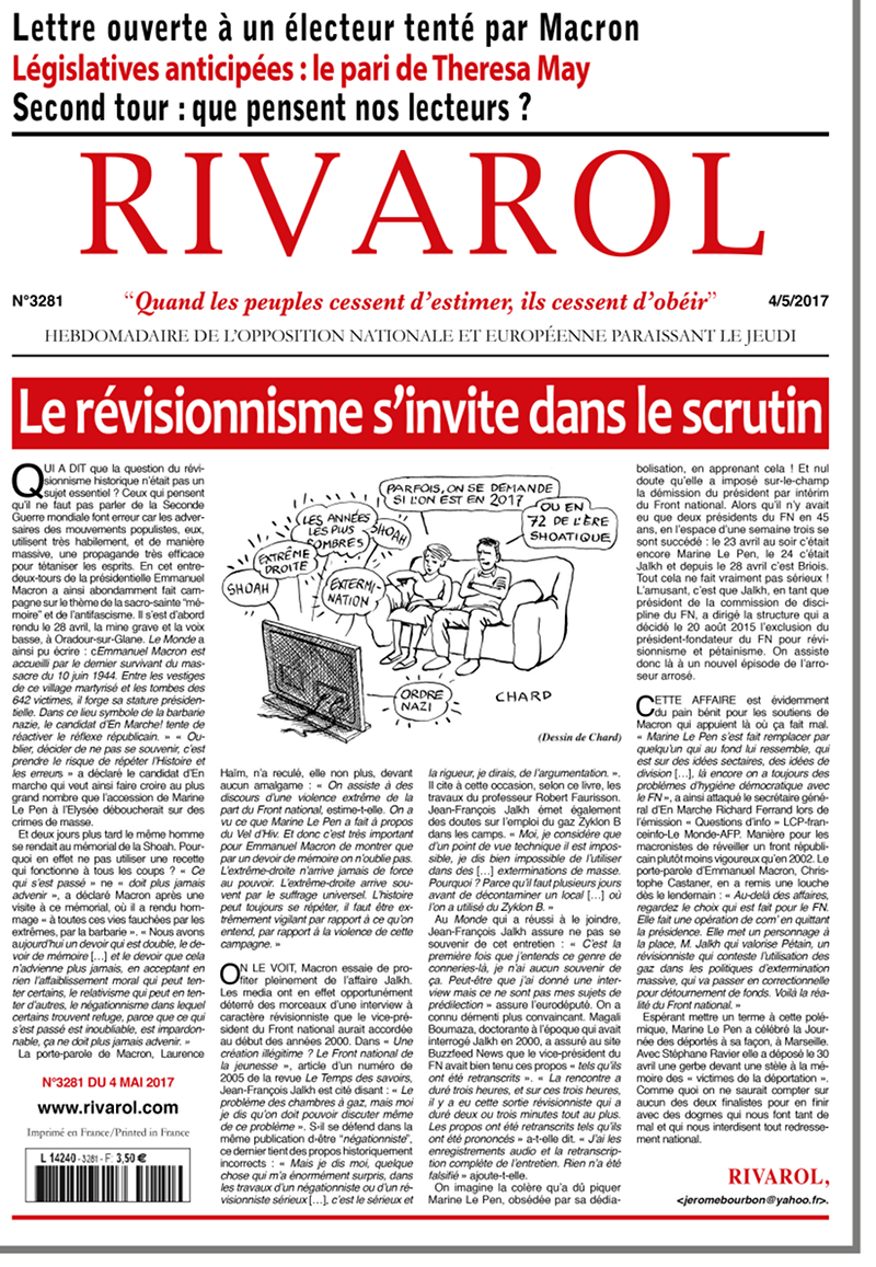 Rivarol n°3281 version numérique (PDF)