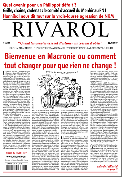 Rivarol n°3288 version numérique (PDF)