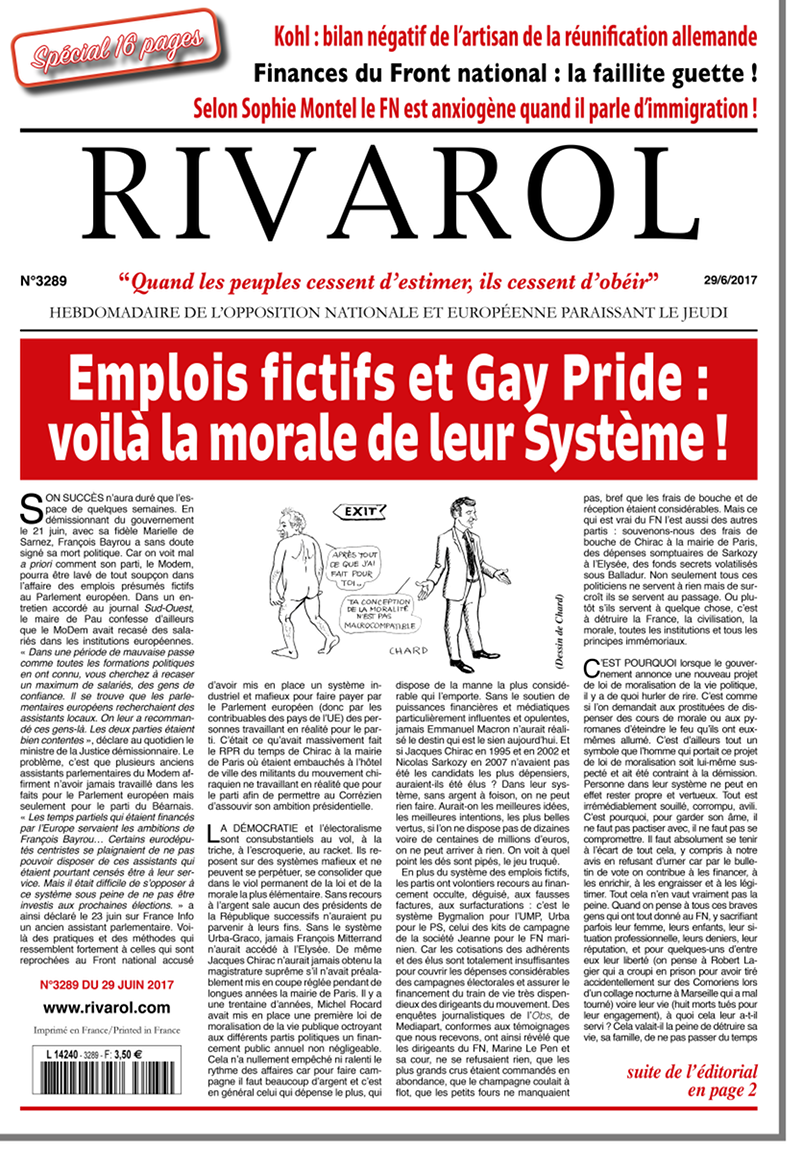 Rivarol n°3289 version numérique (PDF)