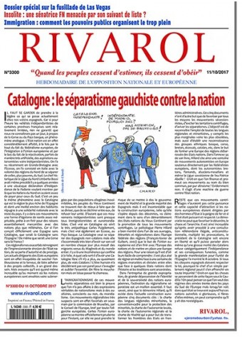 Rivarol n°3300 du 11/10/2017 (Papier)