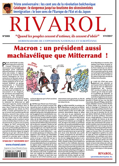 Rivarol n°3303 du 1/11/2017 (Papier)
