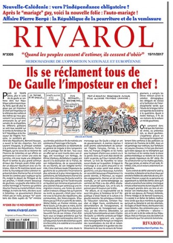 Rivarol n°3305 du 15/11/2017 (Papier)