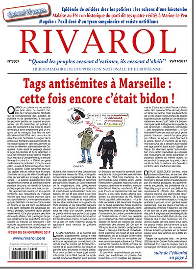 Rivarol n°3307 du 29/11/2017 (Papier)