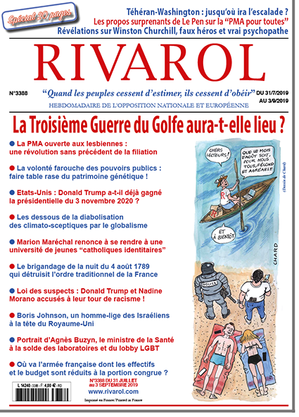 Rivarol n°3388 du 31/7 au 3/9/2019 (Papier)