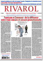Rivarol n°3396 du 23/10/2019 (Papier)