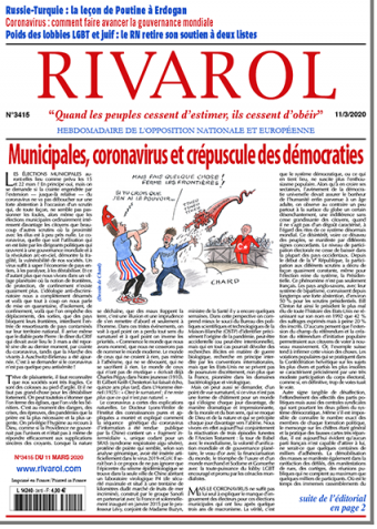 Rivarol n°3415 du 11/2/2020 (Papier)