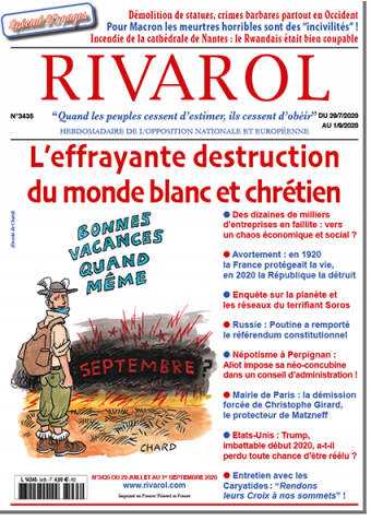 Rivarol n°3435 du 29/7 au 1/9/2020 (Papier)