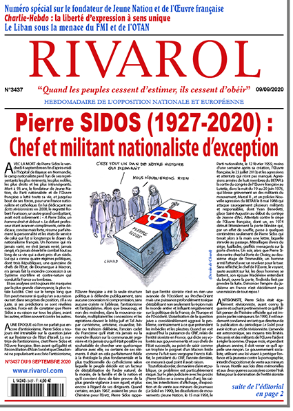 Rivarol n°3437 du 9/9/2020 (Papier)