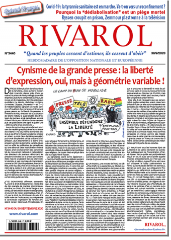 Rivarol n°3440 du 30/9/2020 (Papier)