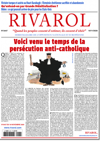 Rivarol n°3447 du18/11/2020