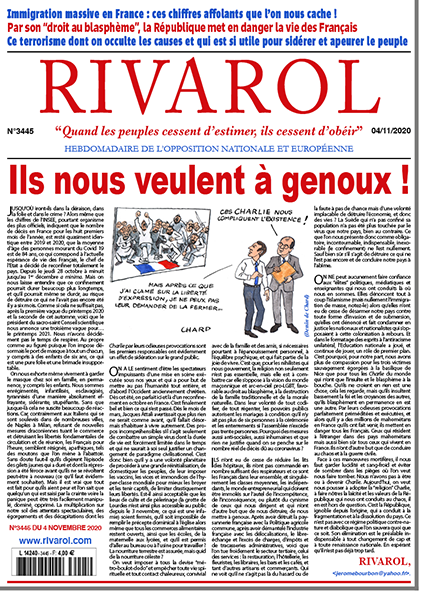 Rivarol n°3445 du 4/11/2020 (Papier)