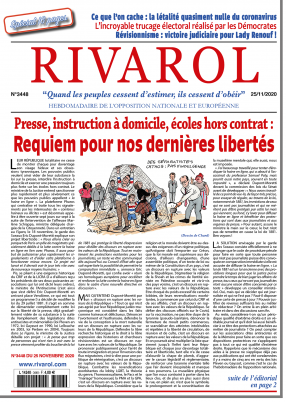 Dernier numéro Rivarol