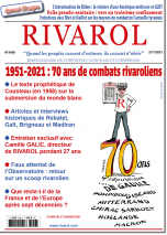 Rivarol n°3456 du 27/1/2021