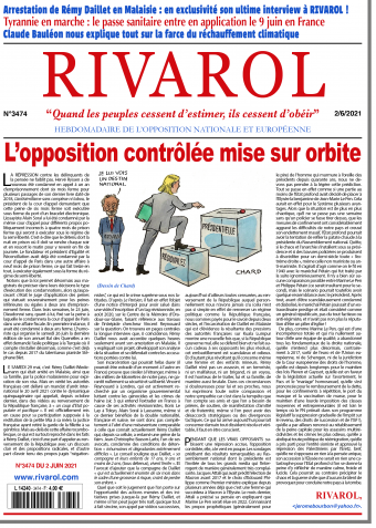 Rivarol n°3474 du 2/6/2021