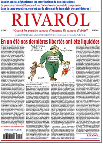 Rivarol n°3483 du 1/9/2021
