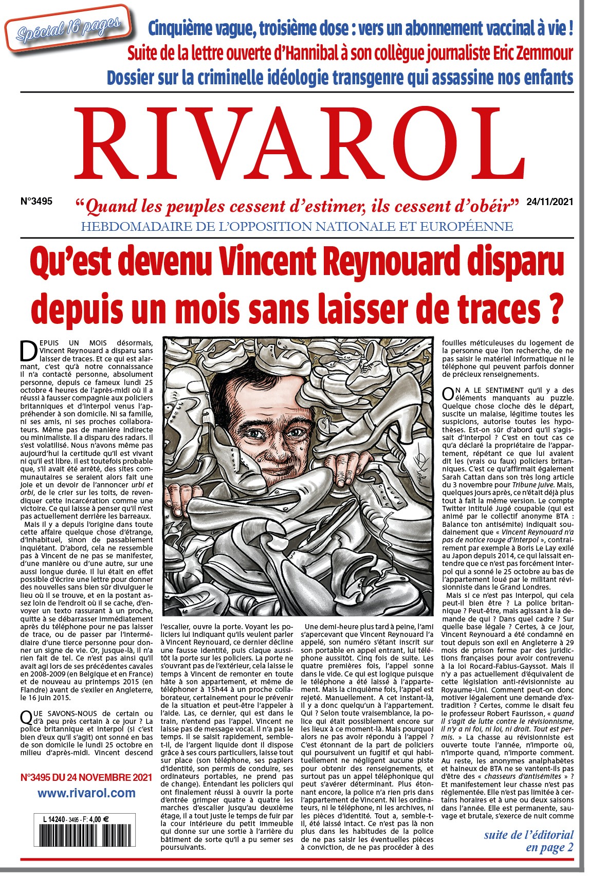 Rivarol n°3495 du 24/11/2021