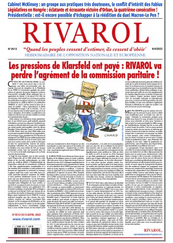 Rivarol n°3513 du 6/4/2022