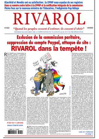 Rivarol n°3521 du 1/6/2022