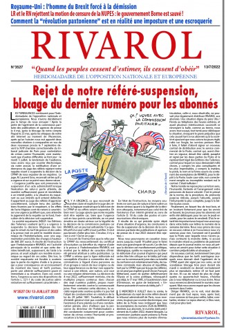 Rivarol n°3527 du 13/7/2022