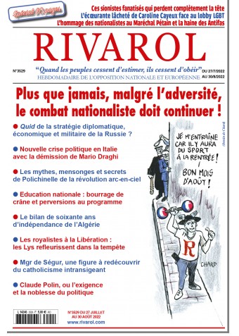 Rivarol n°3529 du 27/7 au 30/8/2022