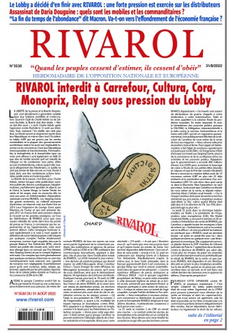 Rivarol n°3530 du 31/8/2022