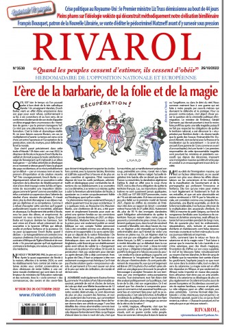 Rivarol n°3538 du 26/10/2022