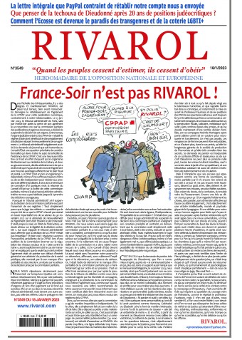 Rivarol n°3549 du 18/1/2023