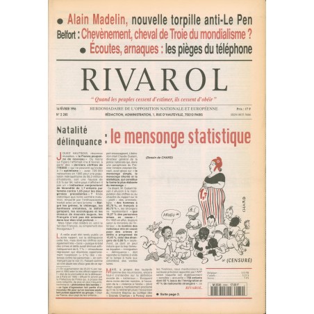 RIVAROL N2280 du 16 février 1996 pdf