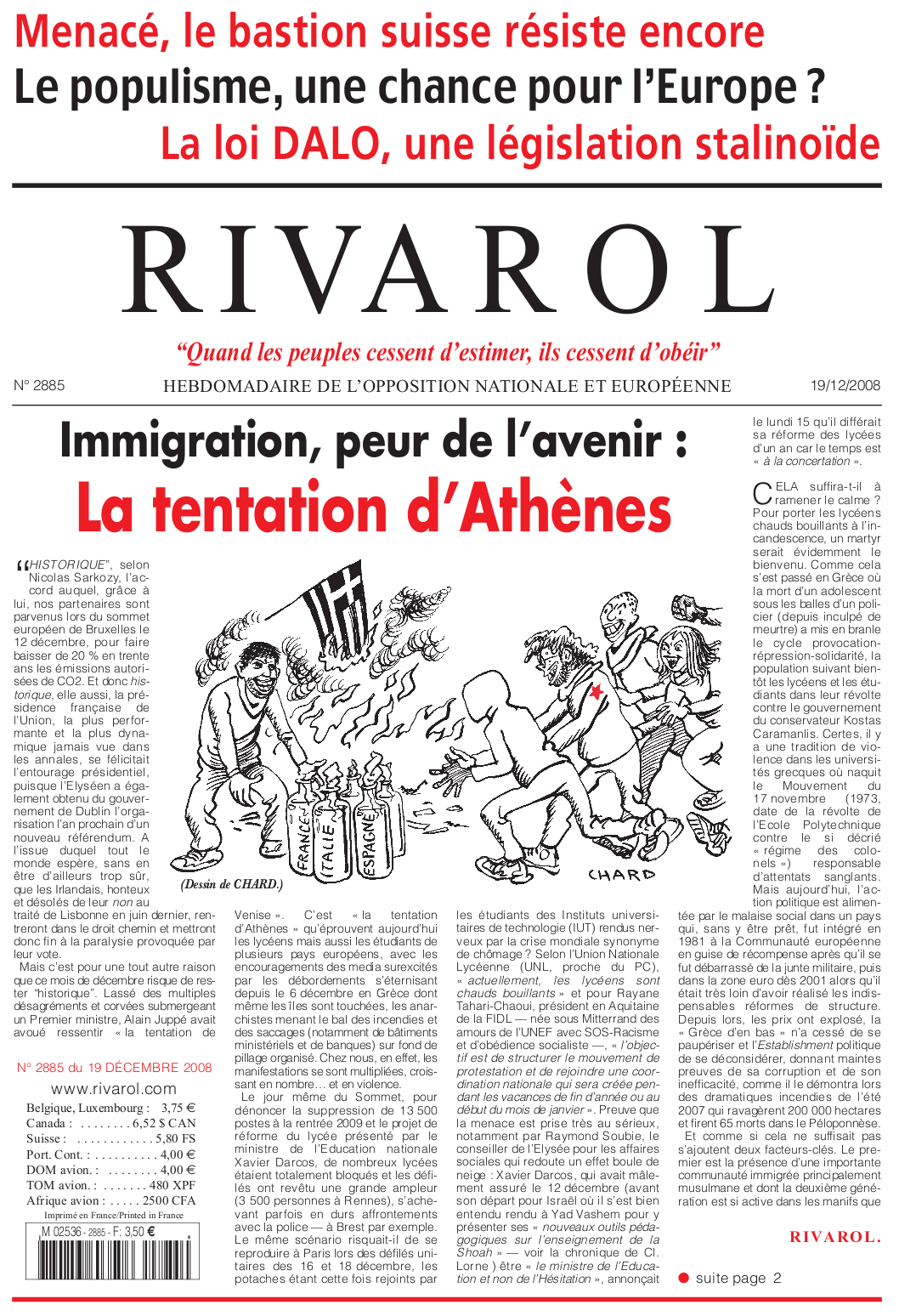Rivarol n°2885 version numérique (PDF)