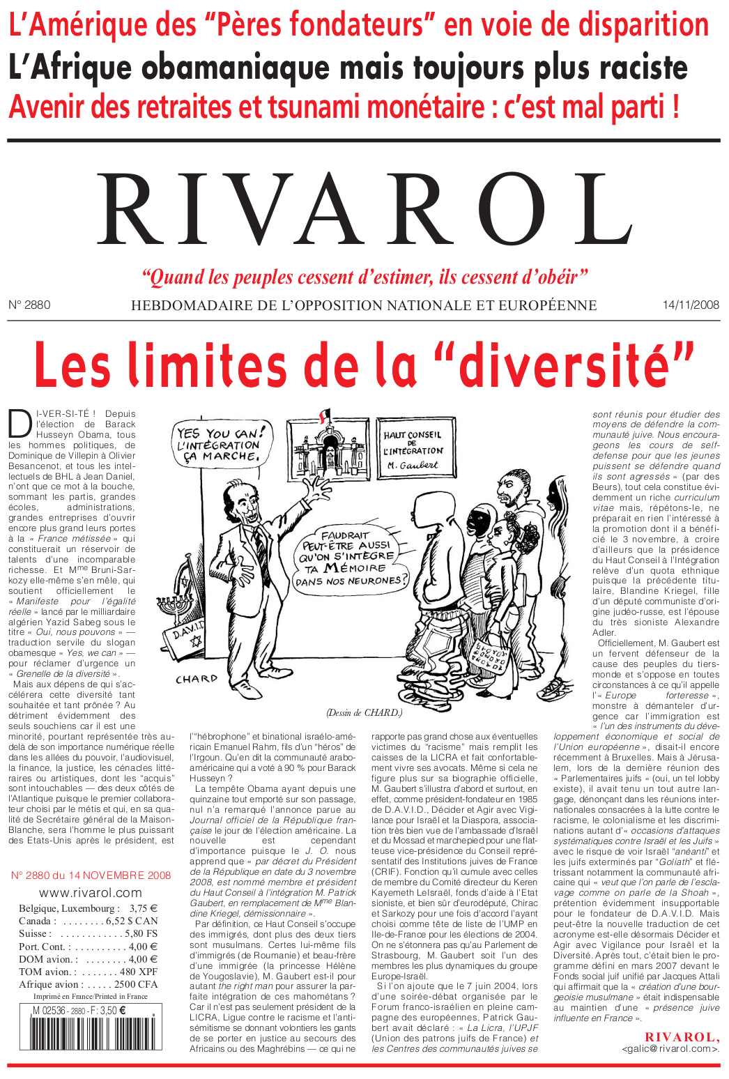 Rivarol n°2880 version numérique (PDF)