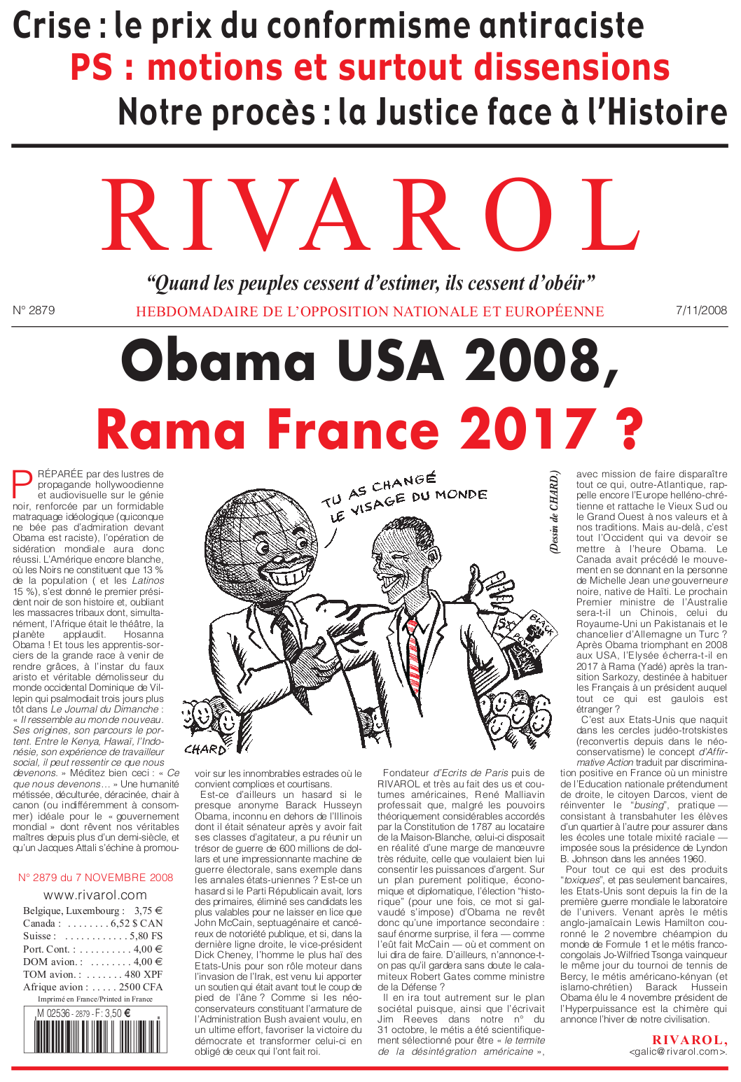 Rivarol n°2879 version numérique (PDF)