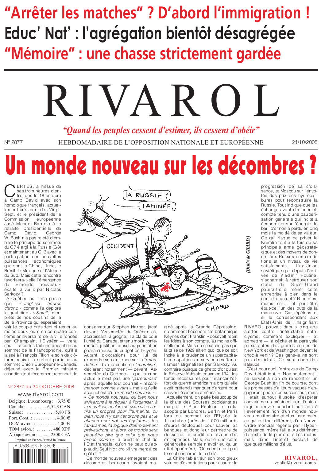 Rivarol n°2877 version numérique (PDF)