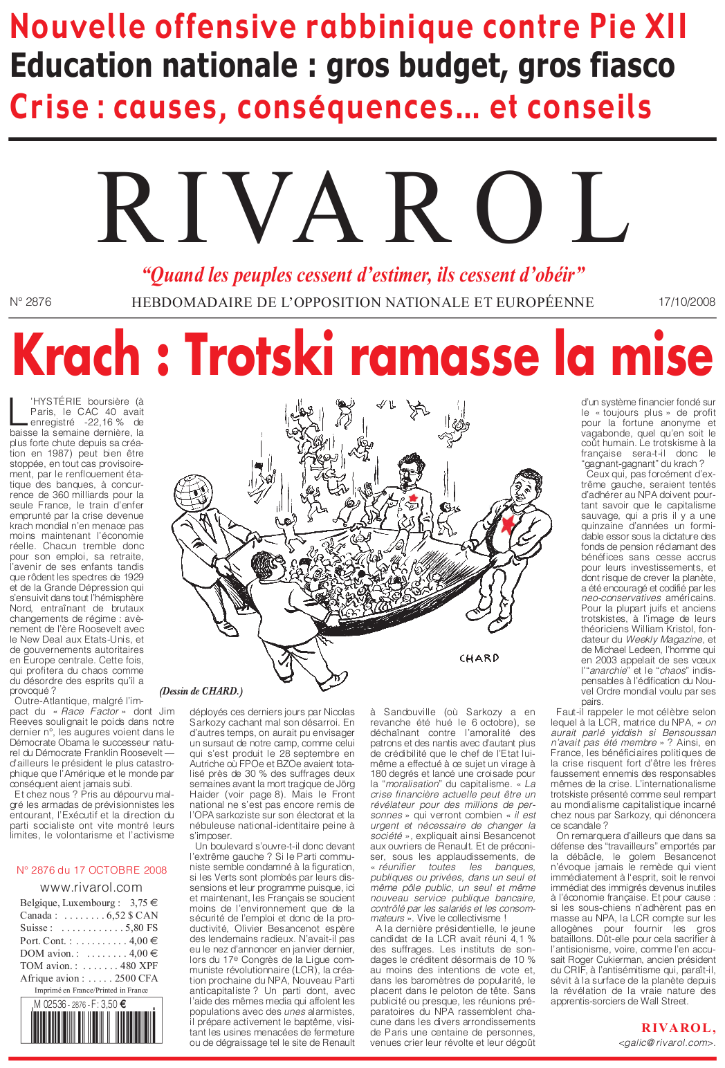 Rivarol n°2876 version numérique (PDF)