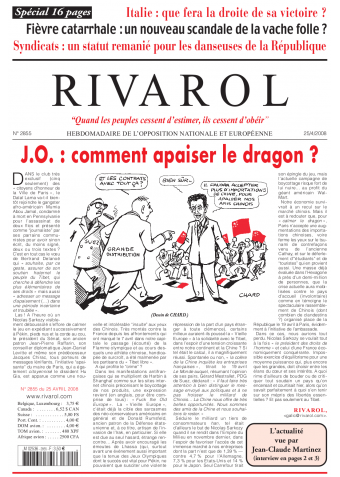 Rivarol n°2855 version numérique (PDF)