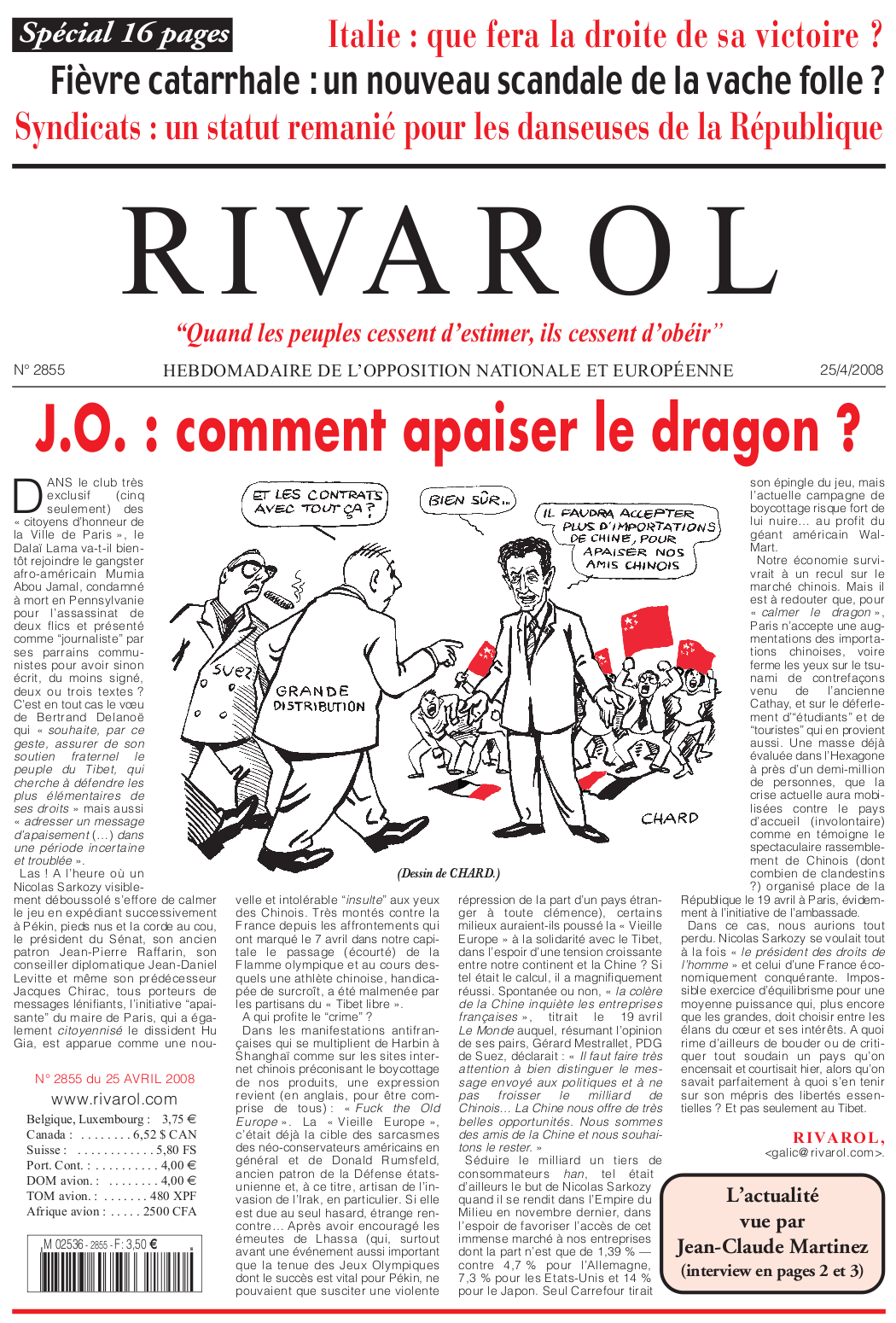 Rivarol n°2855 version numérique (PDF)
